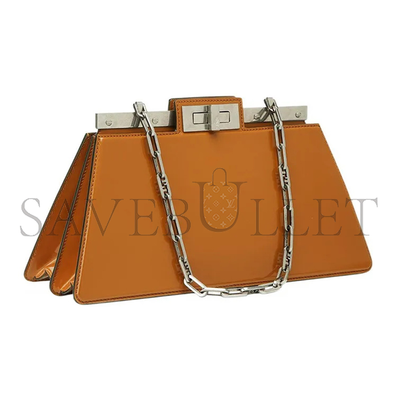 FENDI PATENT LEATHER PEEKABOO SHOULDER BAG 8BN340ANSCF1JUY (34*18.5*11cm)